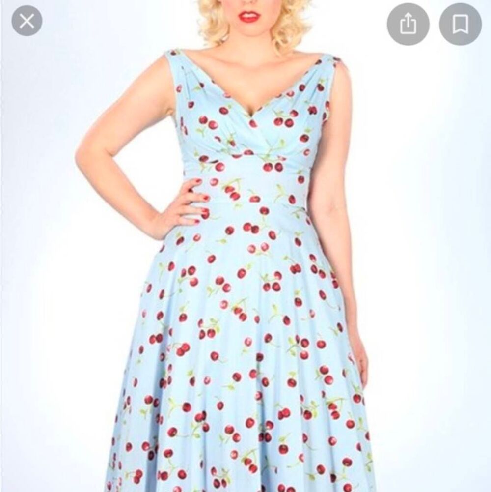 Stop Staring Cherry Print Swing Dress